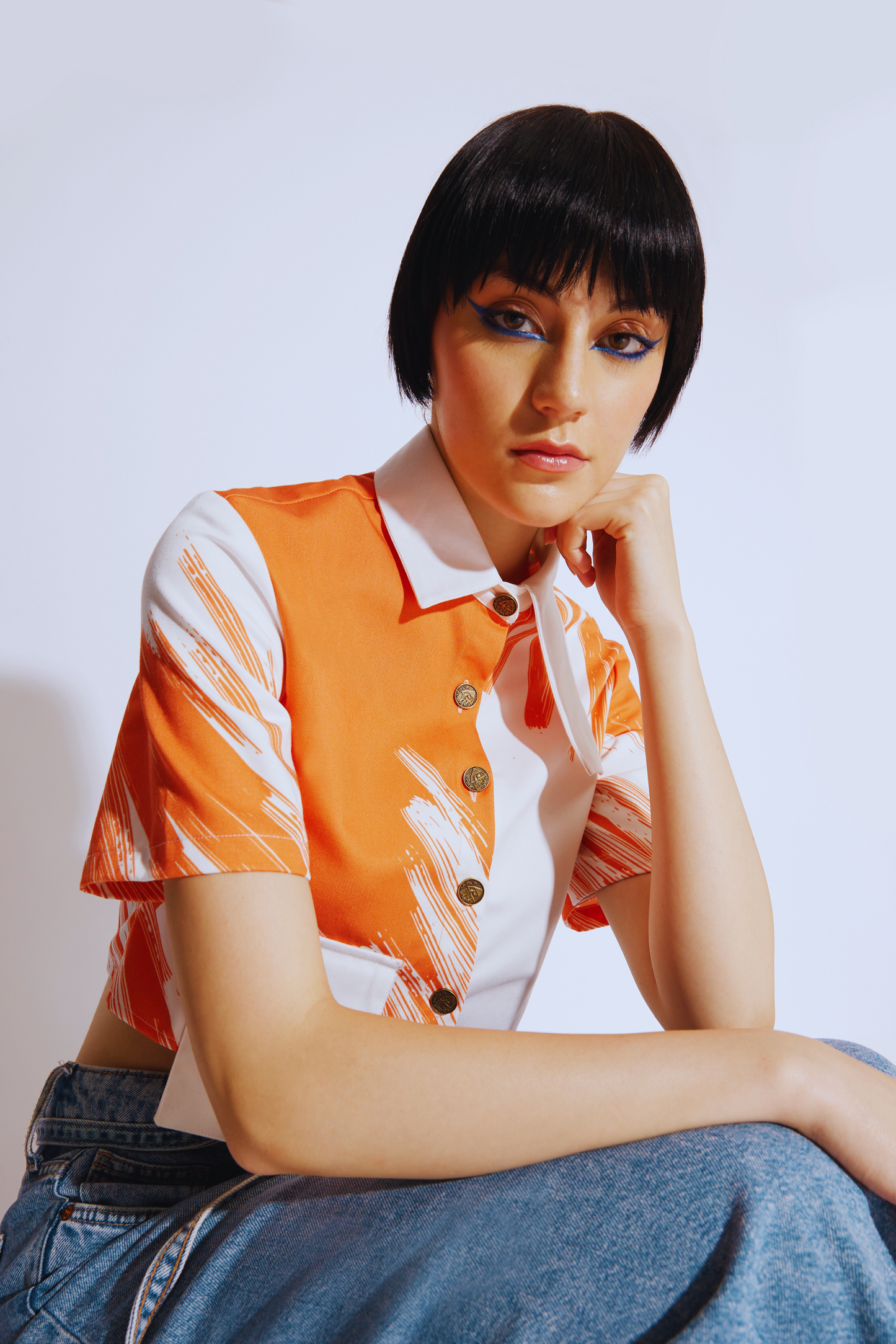 Brushstroke Cotton Shirt