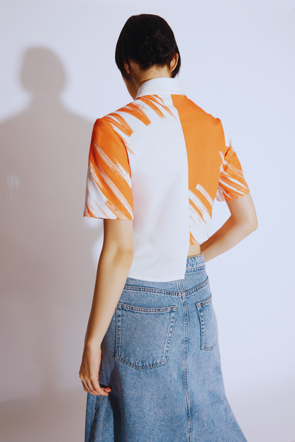 Brushstroke Cotton Shirt