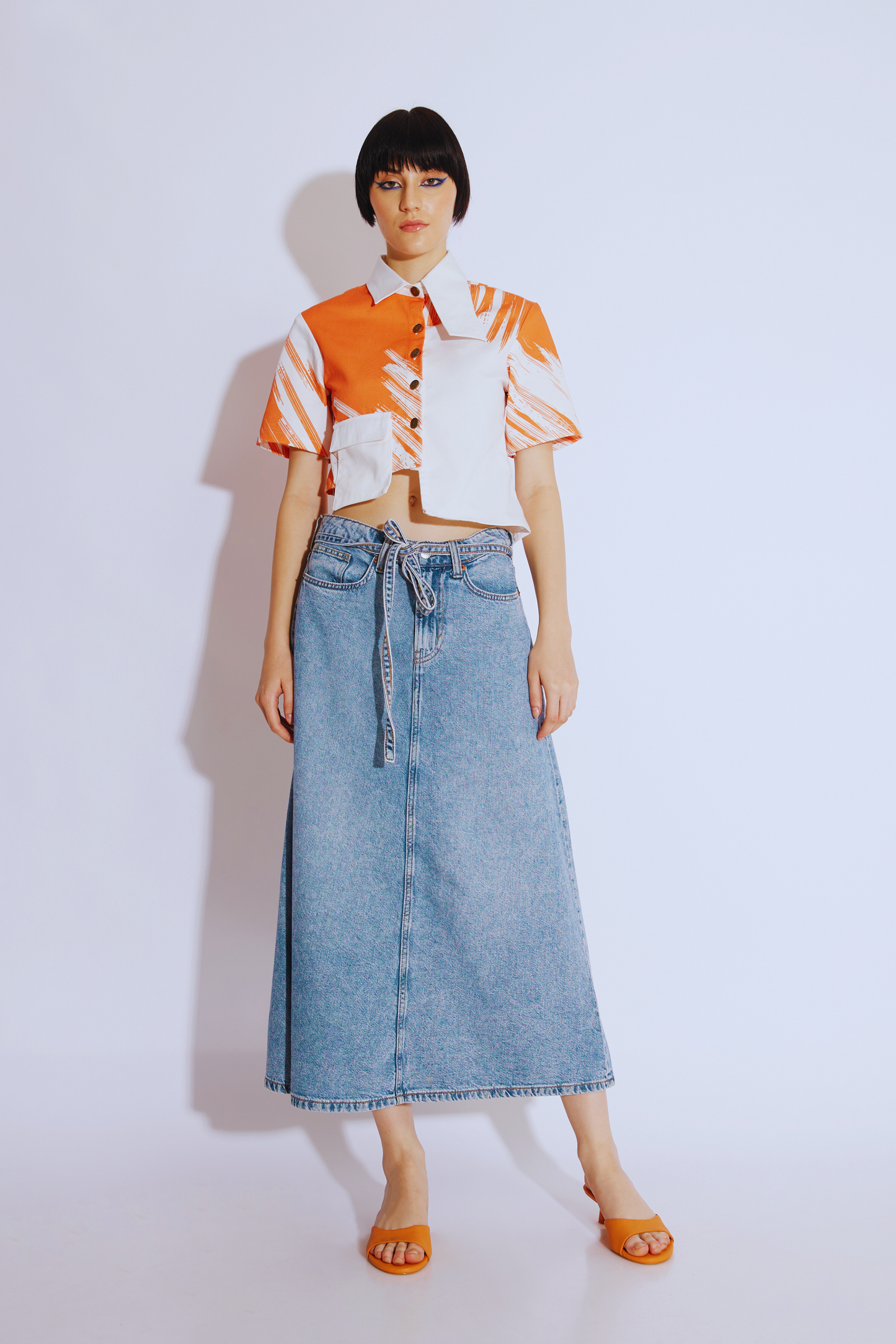 Brushstroke Cotton Shirt