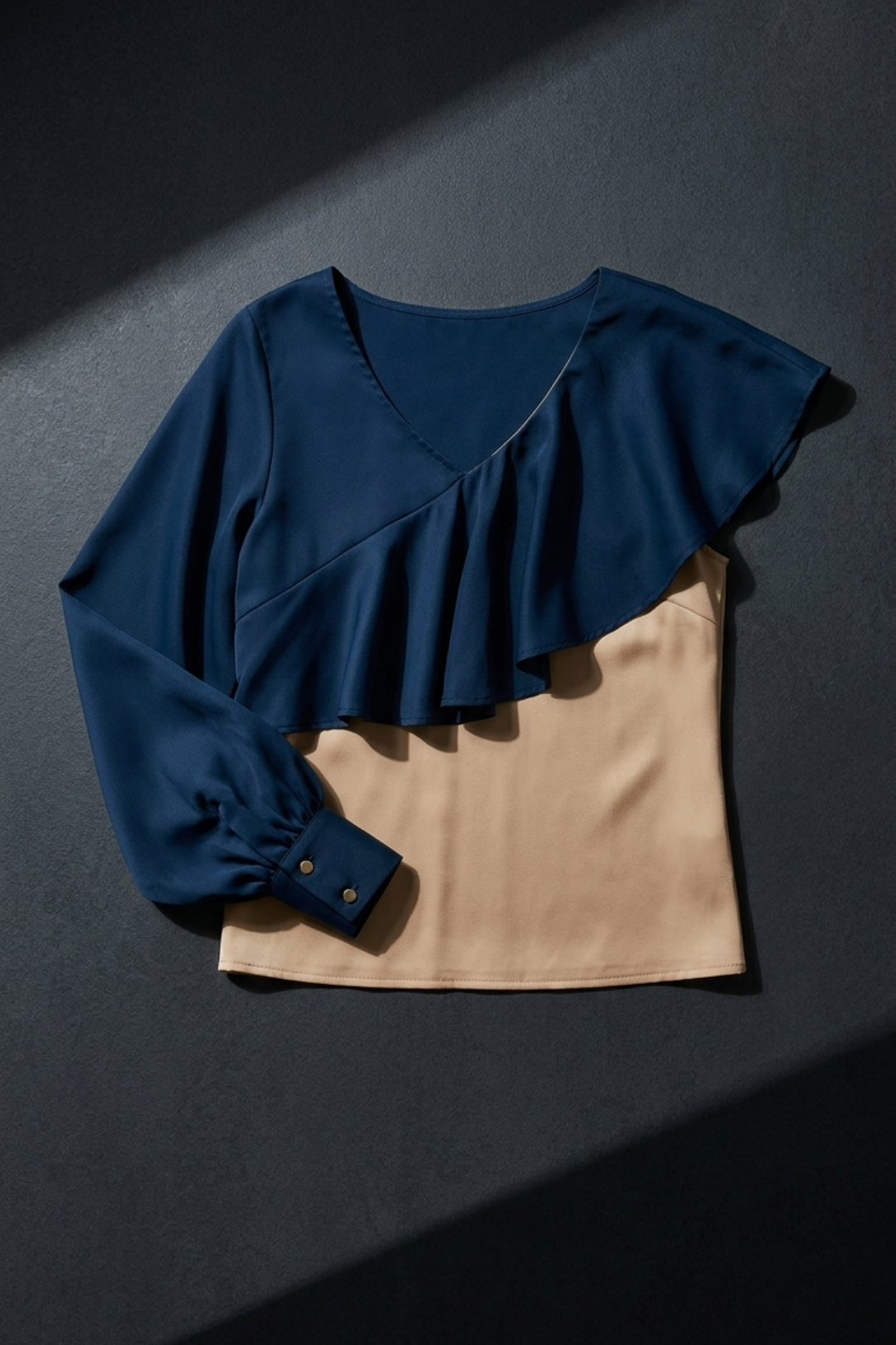 Lyocell Ruffle Sleeve Top