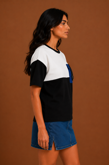 Pocket Theory Unisex Black Tee