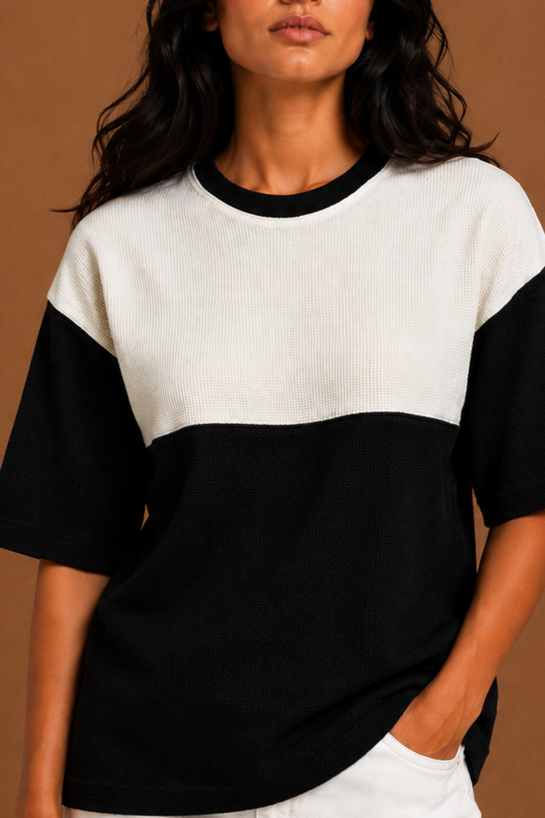 Monochrome Unisex Drop Shoulder T-shirt