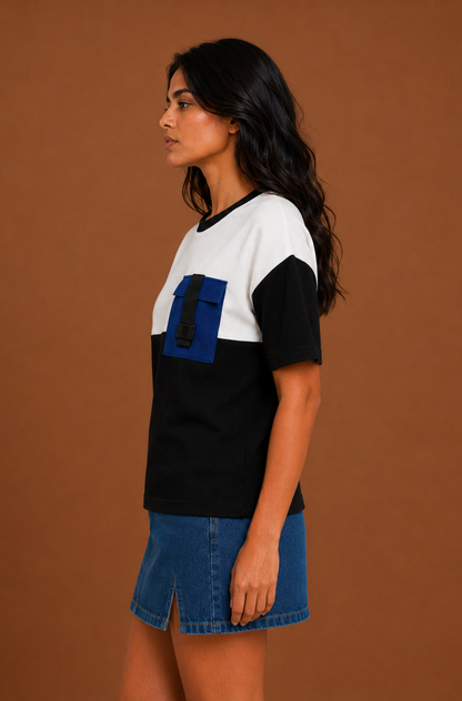 Pocket Theory Unisex Black Tee