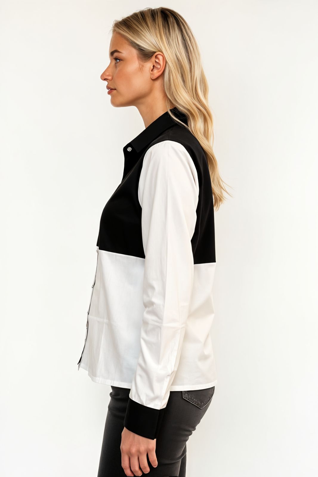Black & White Cotton Shirt