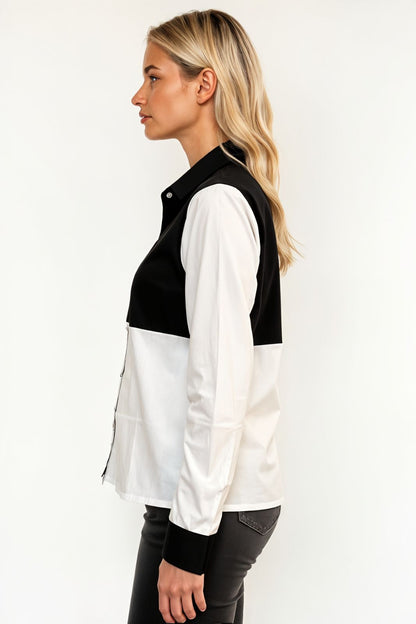 Black & White Cotton Shirt