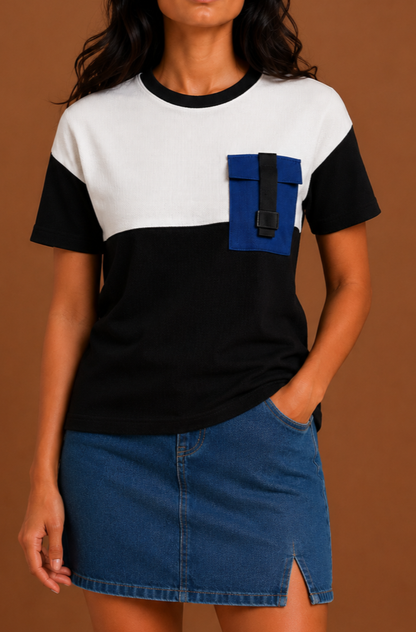 Pocket Theory Unisex Black Tee