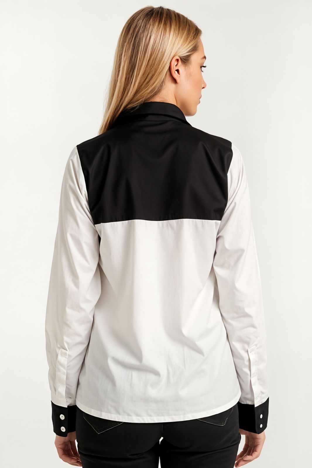 Black & White Cotton Shirt