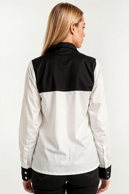 Black & White Cotton Shirt