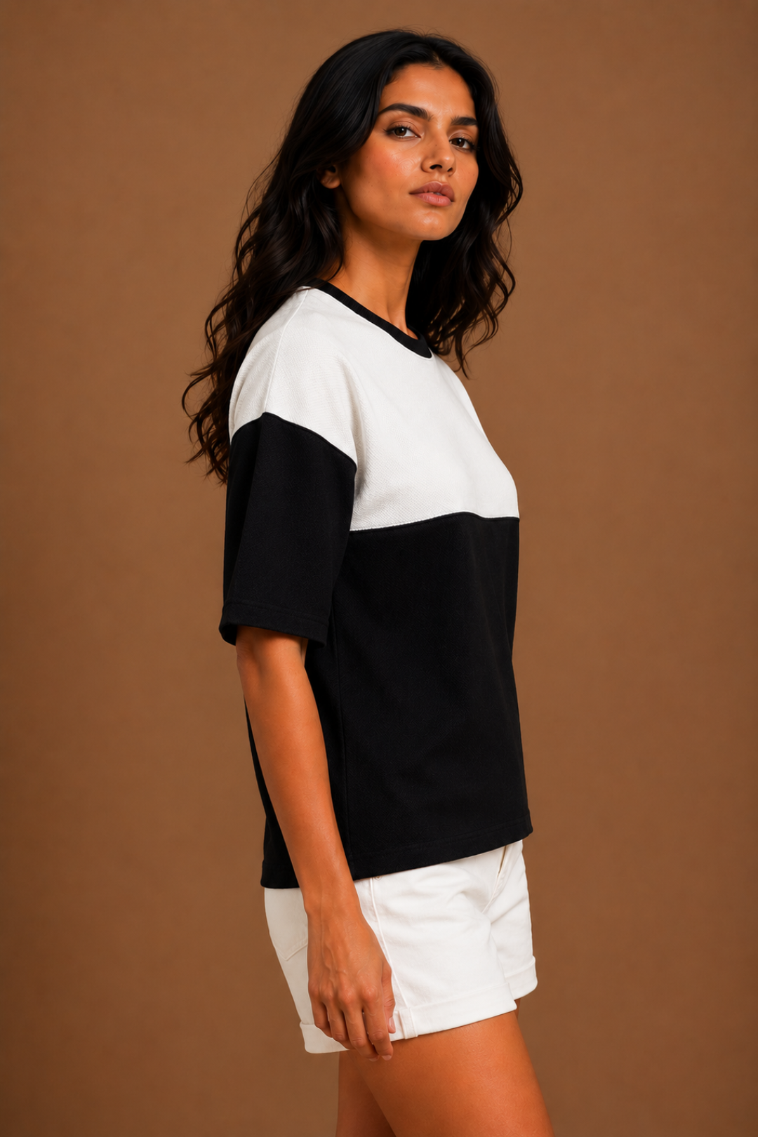 Monochrome Unisex Drop Shoulder T-shirt