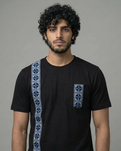 Black Crew Neck Slim Fit Tshirt