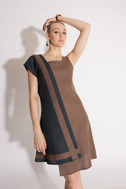 Asymmetric Workwear Dress